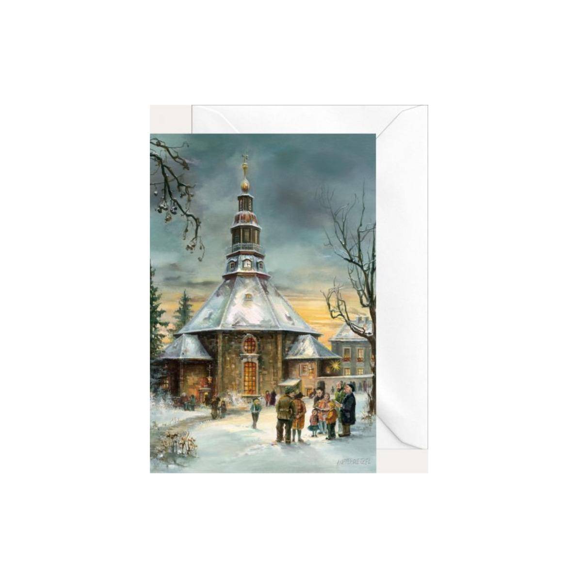 2761 - Weihnachtsklappkarte "Seiffener Kirche"
