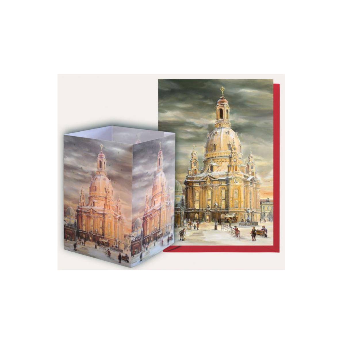 2510 - Tischlaterne "Dresdner Frauenkirche" neu