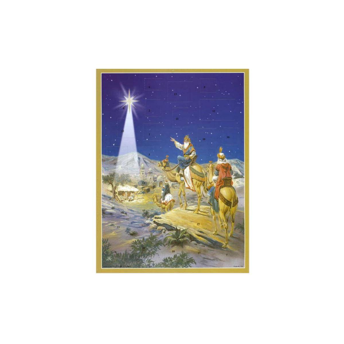 759 - Adventskalender - Die heiligen drei Könige folgen dem Stern, Großformat