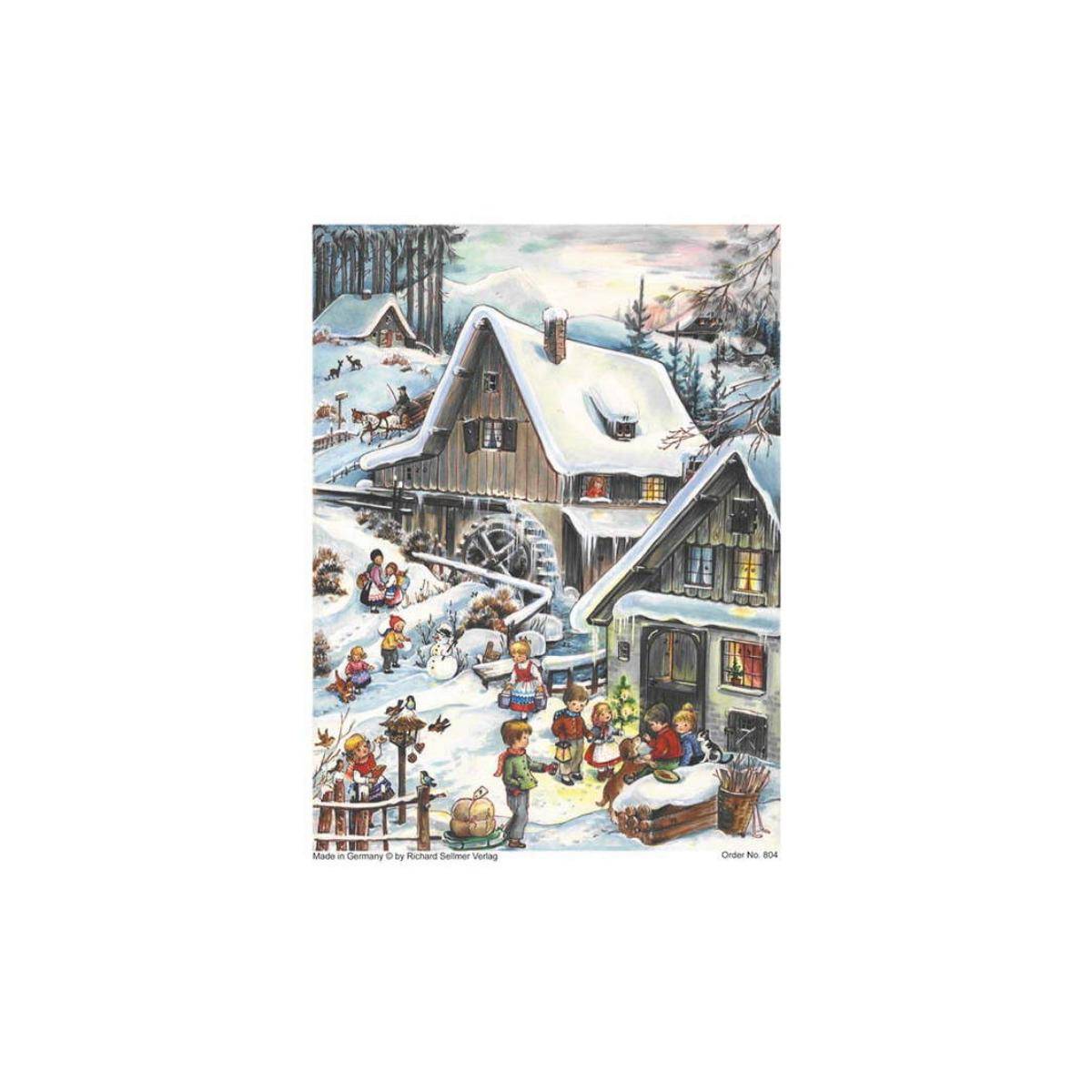 804 - Adventskalender A4 - Wassermühle