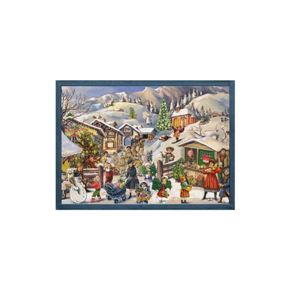 70105 - Adventskalender - Weihnachtsmarkt, 35,5cm x 26,5cm