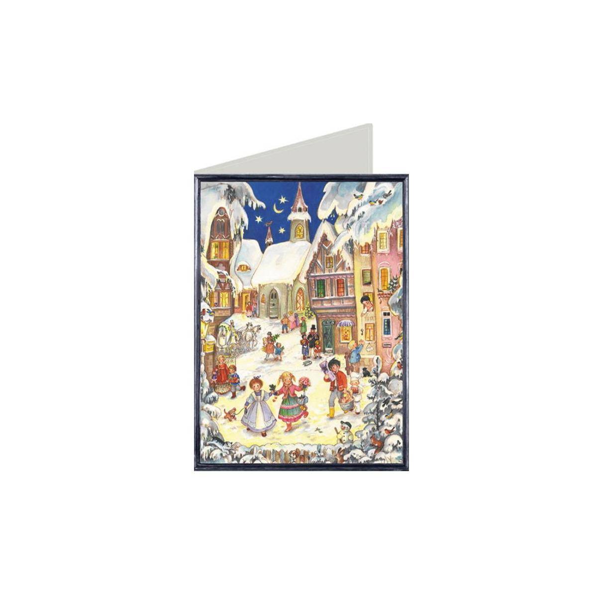 99727 - Weihnachtskarte - Kinder in der Innenstadt