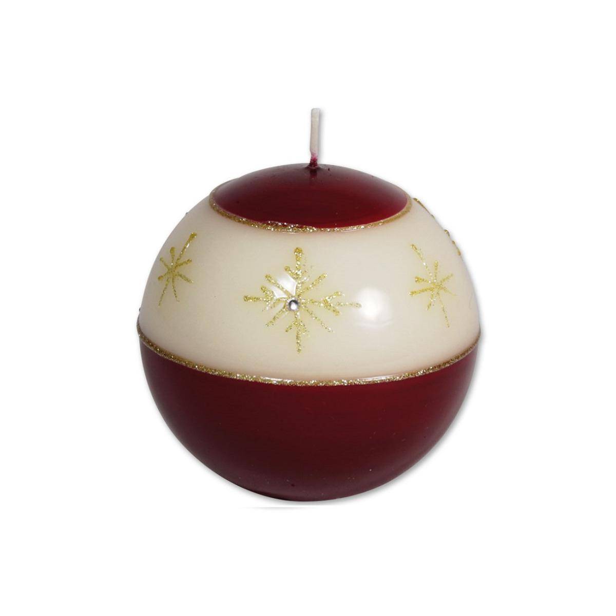 110469 - Kerzenkugel "Merkur" rot, 8 cm