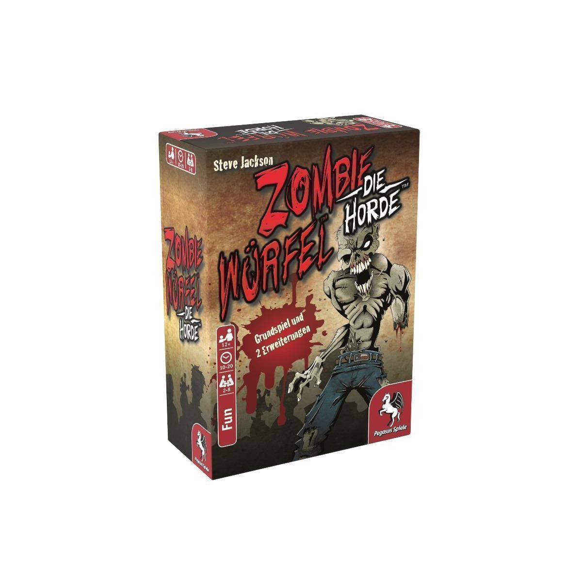51834G - Zombie Würfel - Die Horde, 2-8 Spieler, ab 12 Jahren (DE-Ausgabe)