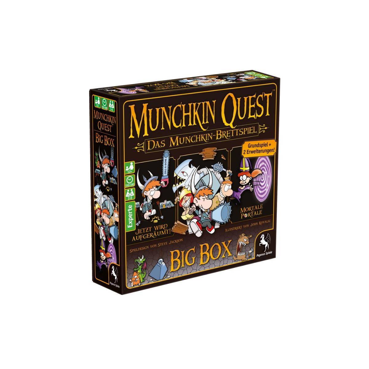 51953G - Munchkin Quest Big Box 2-6 Spieler, ab 12 Jahren (DE-Ausgabe)