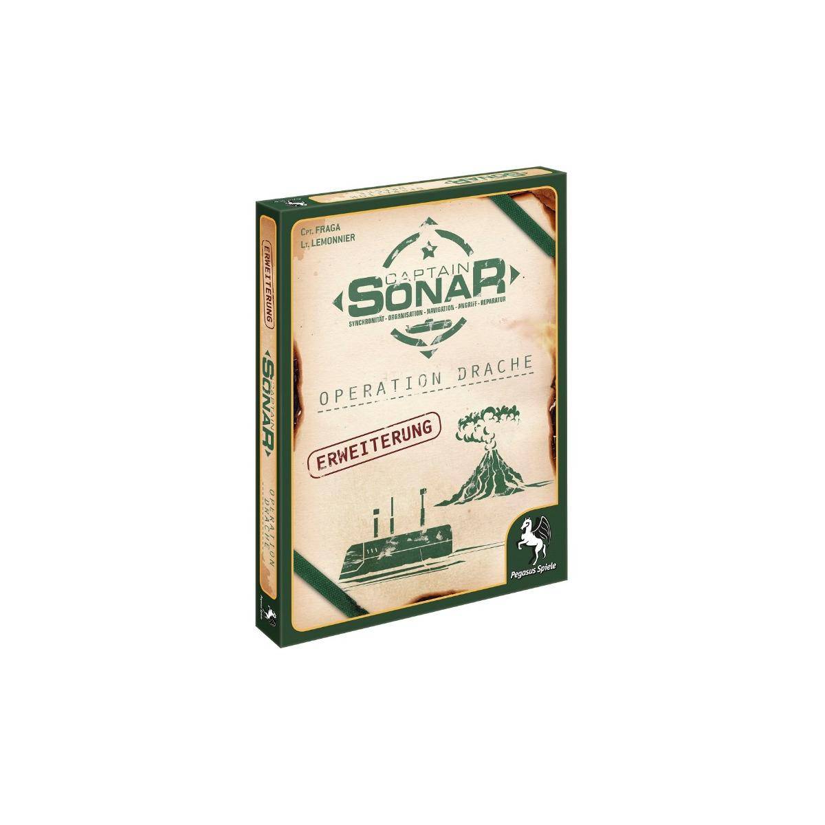 57014G - Captain Sonar: Operation Drache (), 4-8 Spieler, ab 10 Jahren (Erweiterung, DE-Ausgabe)