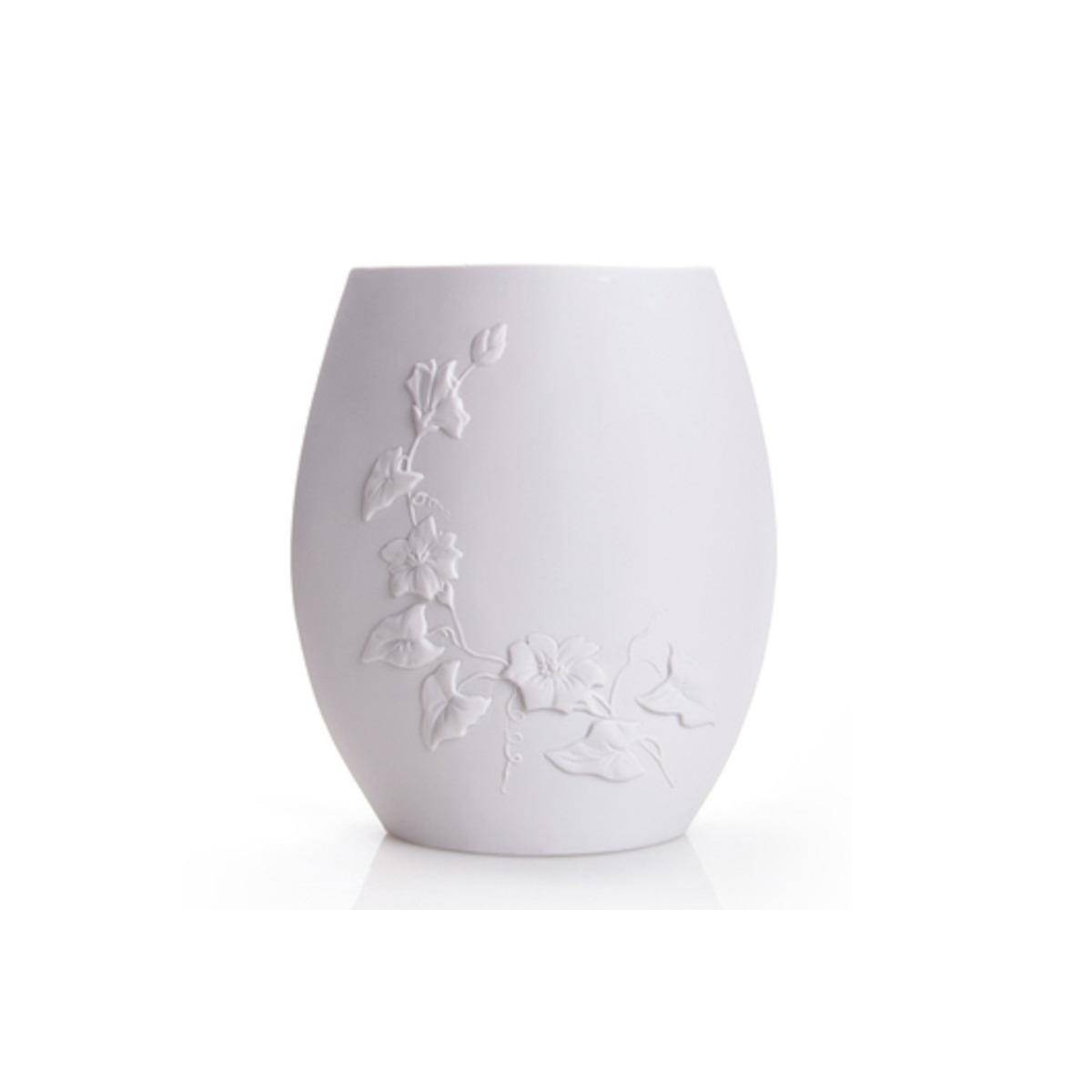 02767 BW - Vase mit Ornament (oval)