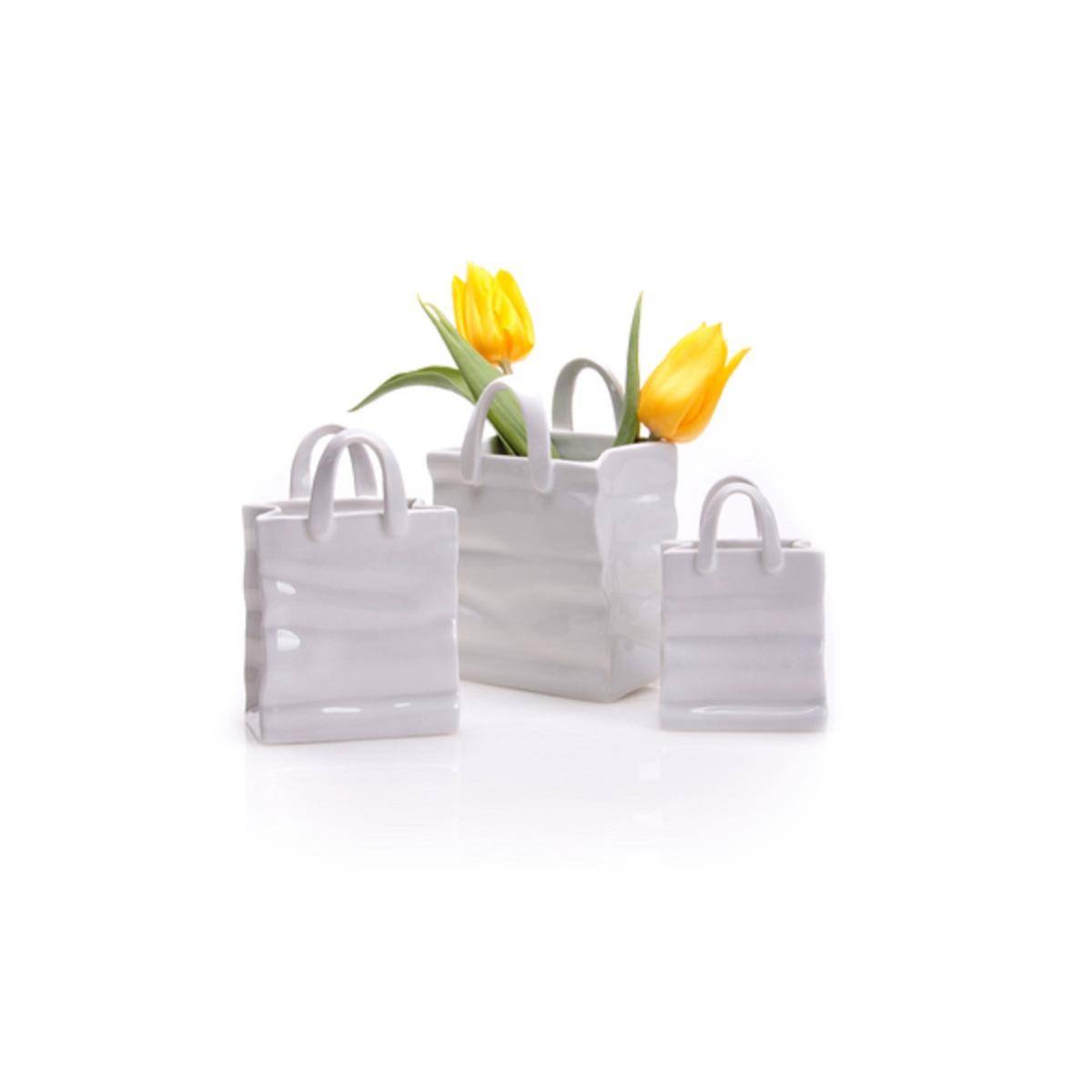 02772 W - Keramikvase "Tasche", mittel