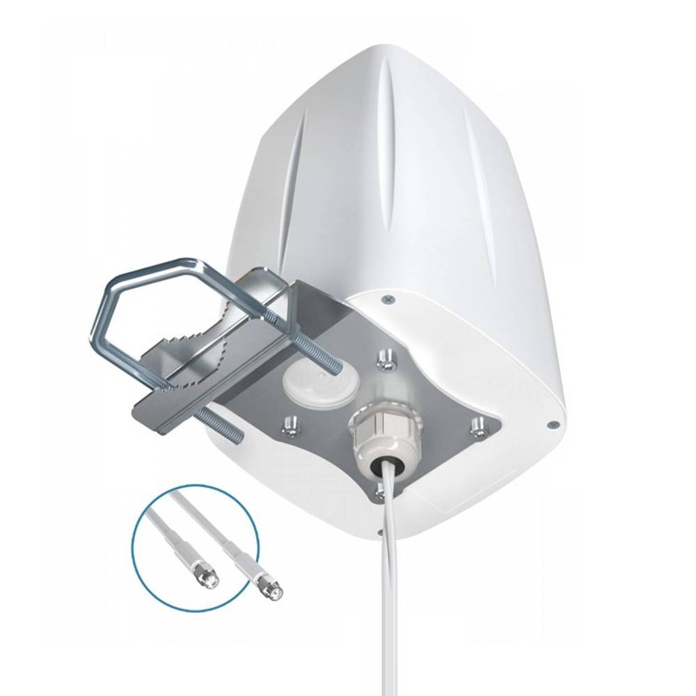 QuWireless AOLM2 4G / LTE Rundstrahlantenne - 4dBi, 2x2 MIMO, IP67, 5m / SMA