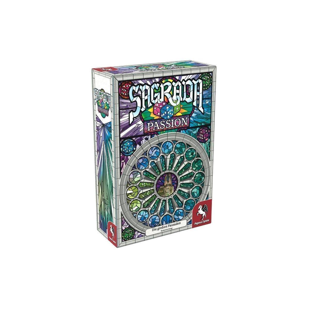51122G - Passion: Sagrada, Würfel-/Kartenspiel, ab 8 Jahren (DE-Erweiterung)