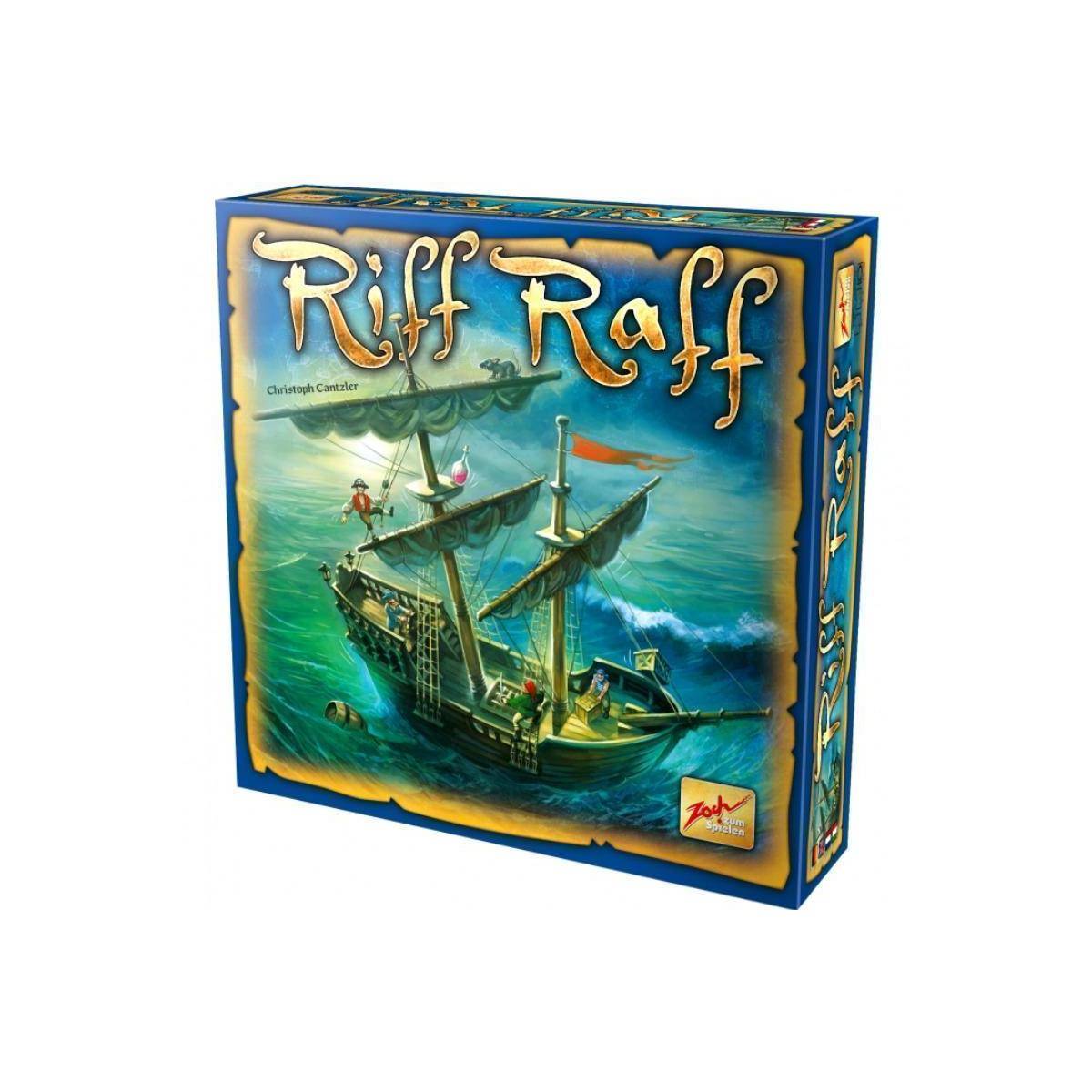 ZOC05012 - Riff Raff - Brettspiel (DE, EN, FR, IT), für 2 bis 4 Spieler, ab 8 Jahren