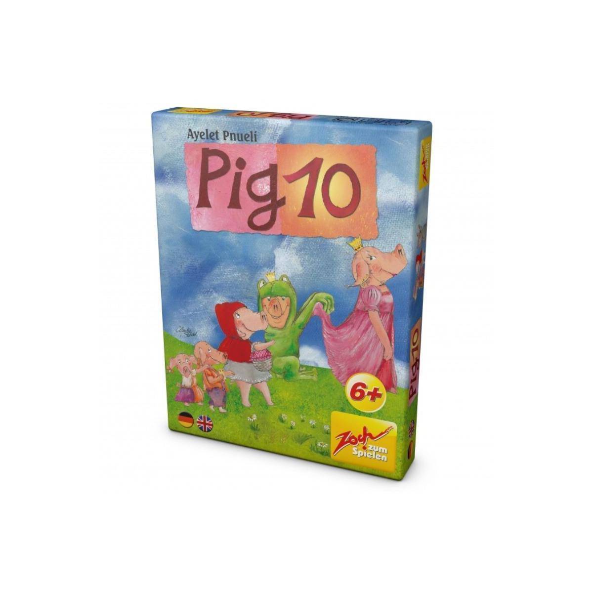 ZOC05052 - Pig 10 - Kartenspiel (DE, EN), für 2 bis 8 Spieler, ab 6 Jahren