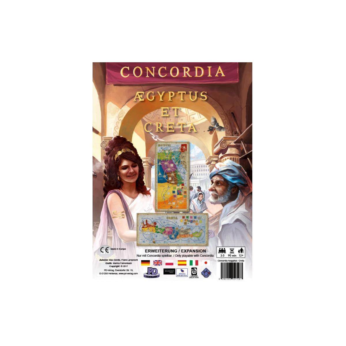 PDVD1010 - Aegyptus/Creta - Concordia, für 2-5 Spieler, ab 12 Jahren (Erweiterung)