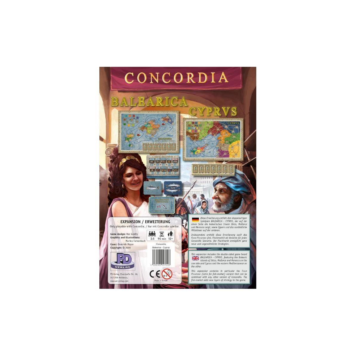 PDVD1006 - Balearica - Cyprus - Concordia, für 2-6 Spieler, ab 12 Jahren (Erweiterung)