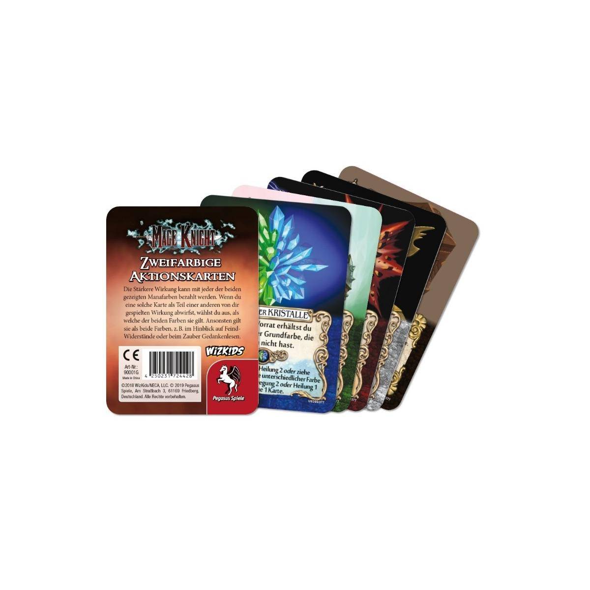 90001G - Zweifarbige Aktionskarten Upgr. (5+1 Karte): Mage Knight (Erweiterung, DE-Ausgabe)