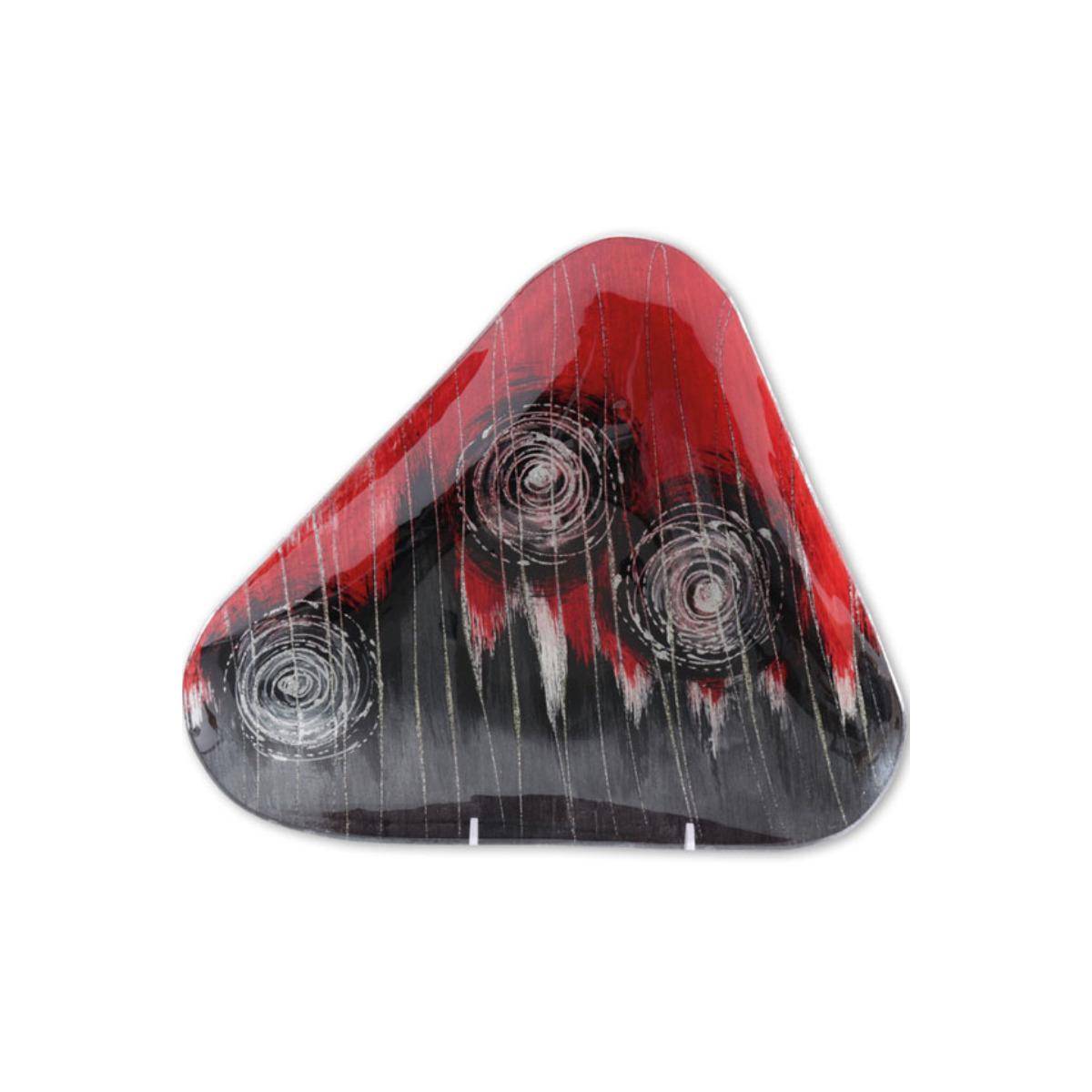 550345 - Glass top "Algion" triangle, 30cm
