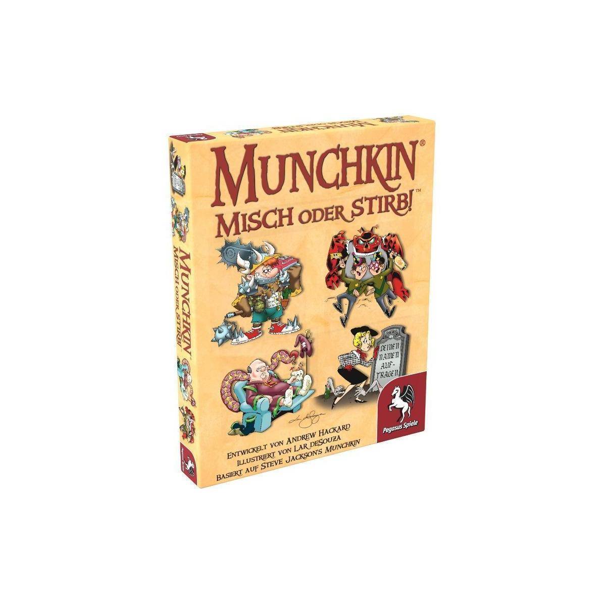 17030G - Munchkin: Misch oder stirb!, Kartenspiel, 3-6 Spieler, ab 12 Jahren (DE-Ausgabe)