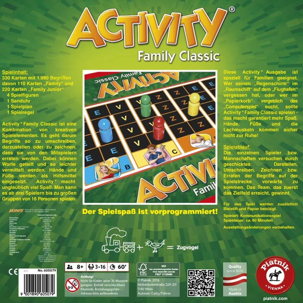 Piatnik 6050 Activity® Family Classic,Familienspiel