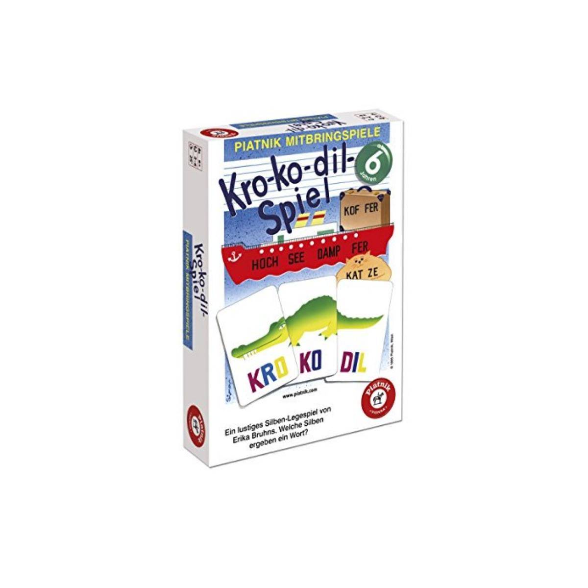 7055 - Kro-ko-dil Spiel - Kartenspiel, 2-6 Spieler, ab 6 Jahren (DE-Ausgabe)