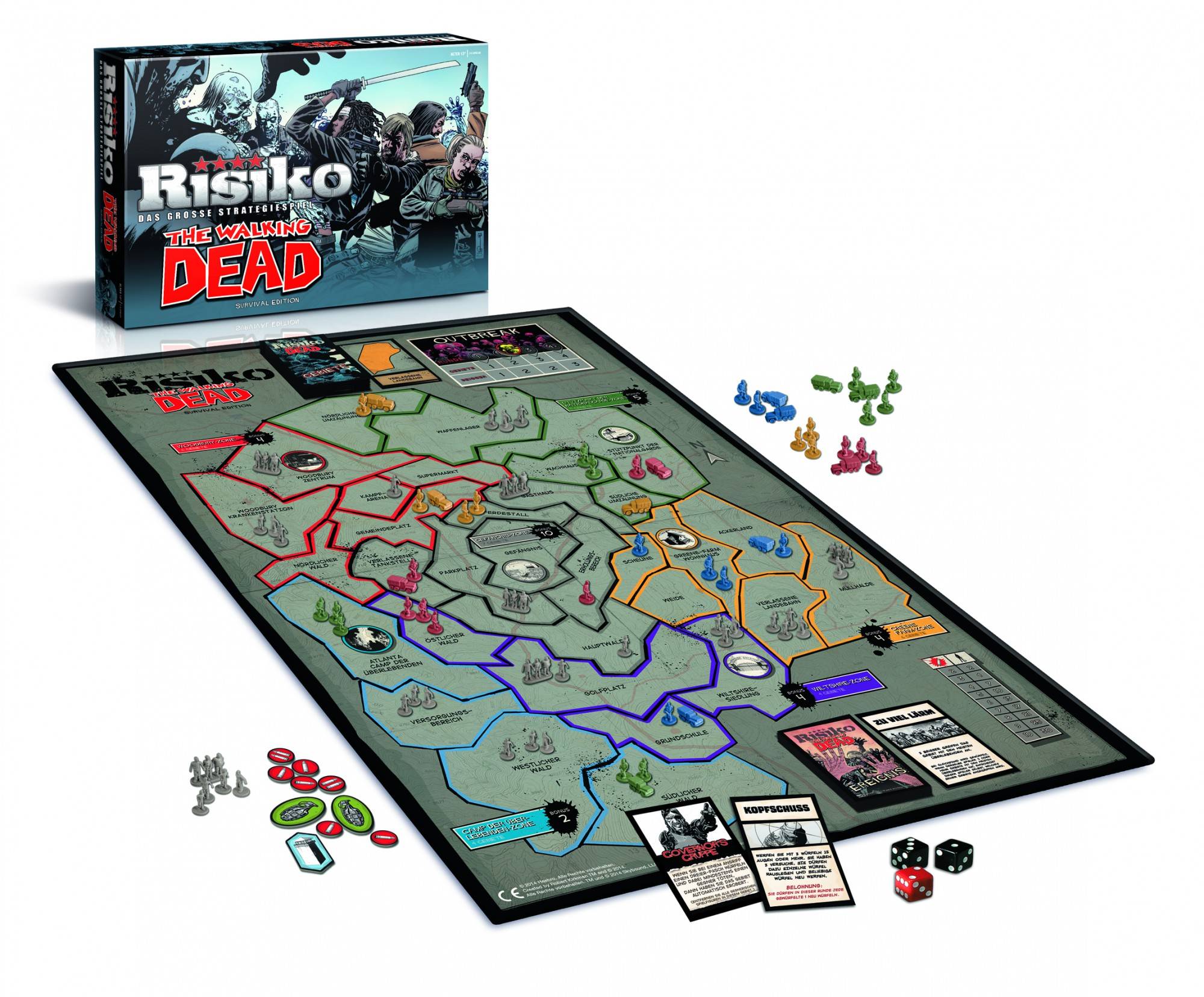 Risiko - The Walking Dead Dead Deutsch Spiel Edition Brettspiel Gesellschaftsspiel