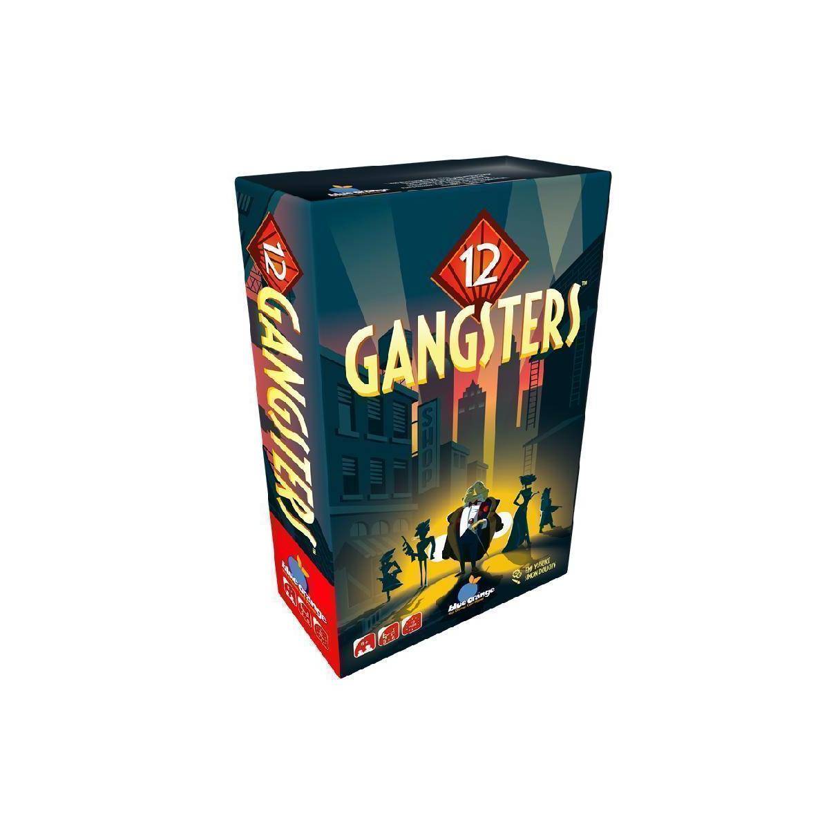 BLOD0094 - 12 Gangsters - Kartenspiel, für 3-6 Spieler, ab 8 Jahren