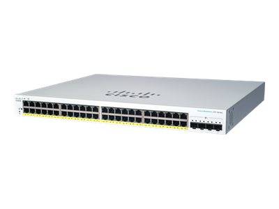 Cisco Business 220 Series CBS220-48P-4X - Switch - Smart - 48 x 10/100/1000 (PoE+)