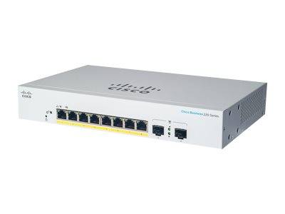 Cisco Business 220 Series CBS220-8FP-E-2G - Switch - Smart - 8 x 10/100/1000 (PoE+)
