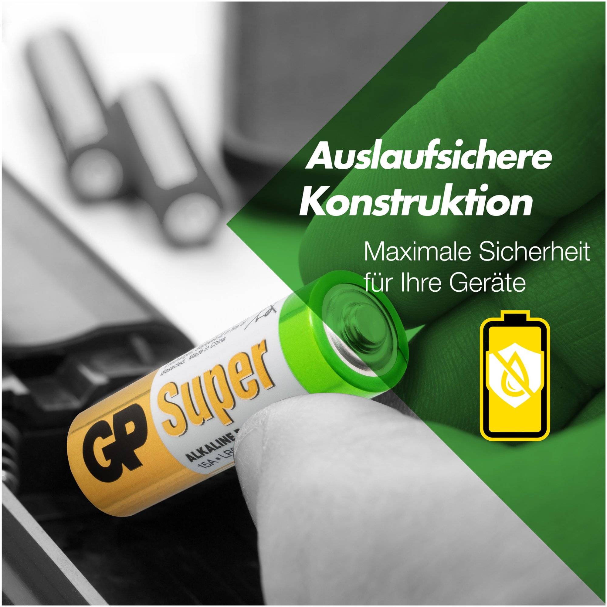 AAA Micro Batterie GP Alkaline Super 1,5V 12 Stück, AA Mignon Batterie GP Alkaline Super 1,5V 32 Stück