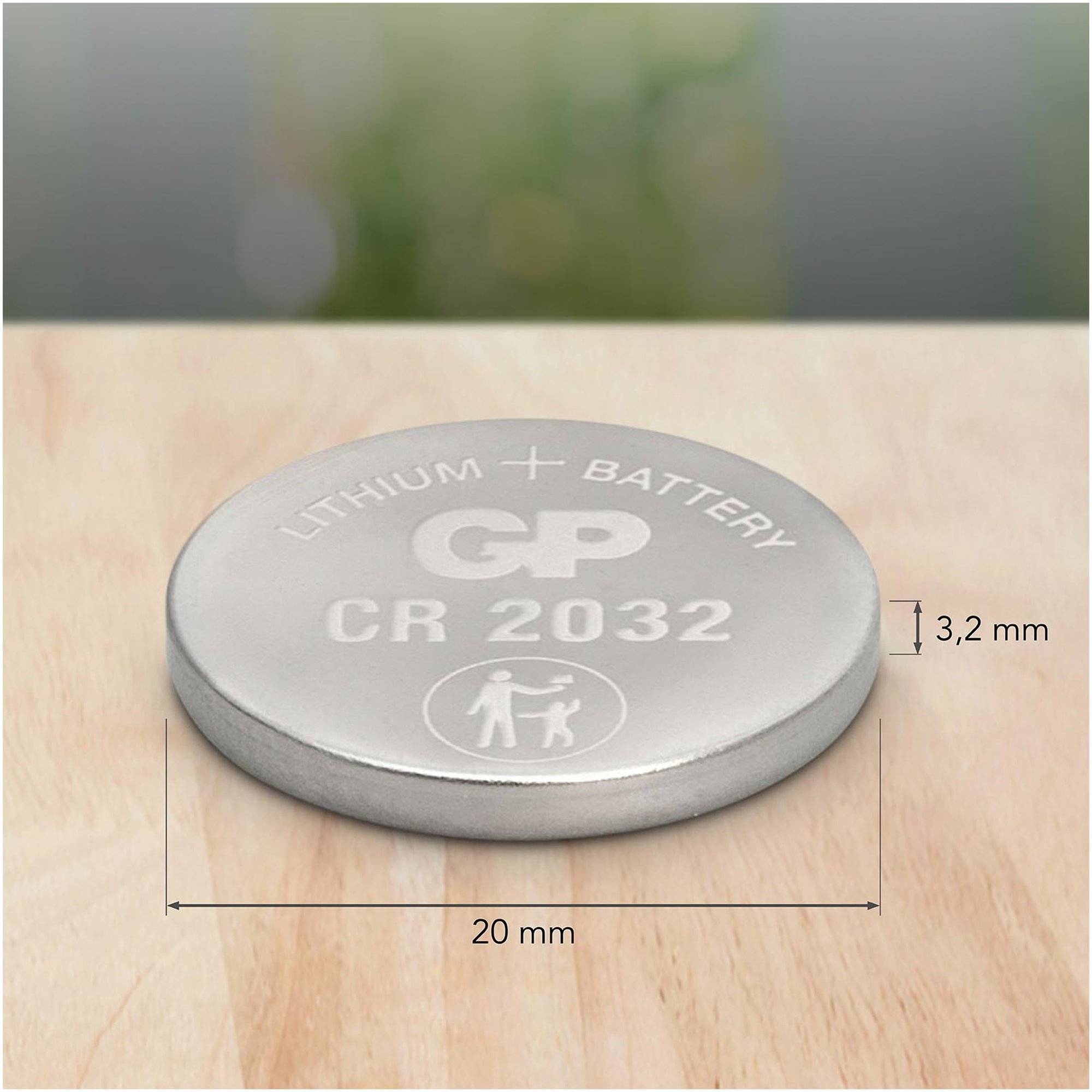 CR2032 GP Lithium Knopfzelle 3V 20 Stück