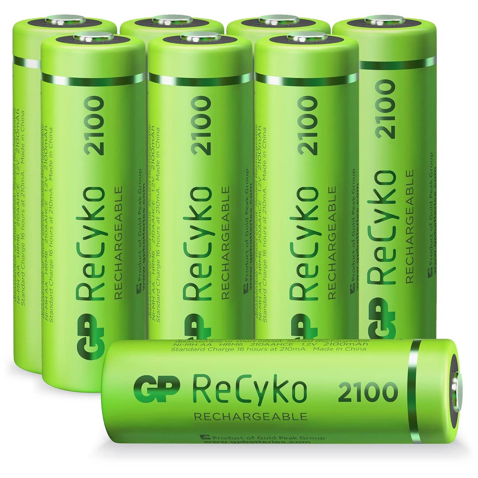 AA Mignon Akku GP NiMH 2100 mAh ReCyko 1,2V 8 Stück