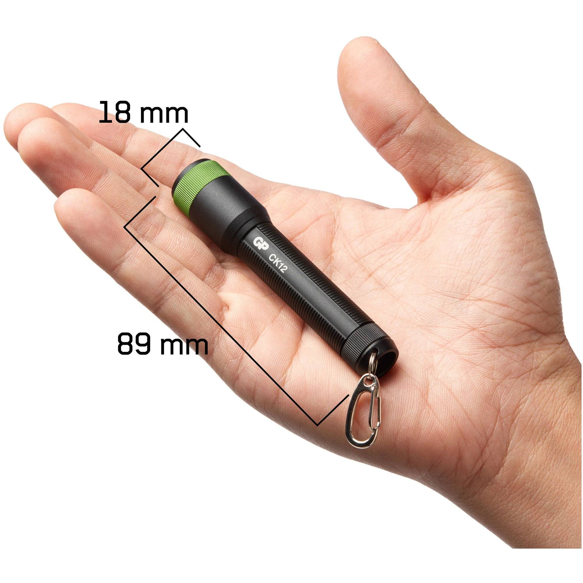 Taschenlampe GP CK12 20lumen inkl. 1x AAA 1,5V Batterie Schwarz