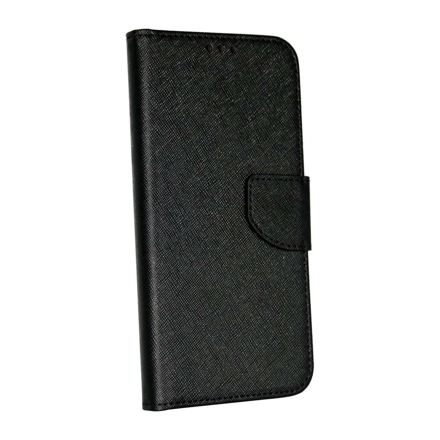 Buch Tasche "Fancy" für XIAOMI REDMI NOTE 10S Handy Hülle Etui Schutzhülle mit Standfunktion, Kartenfach Schwarz