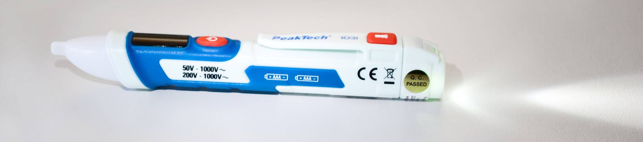 Kontaktloser AC-Spannungsprüfer 50 - 1000 V AC mit Vibration