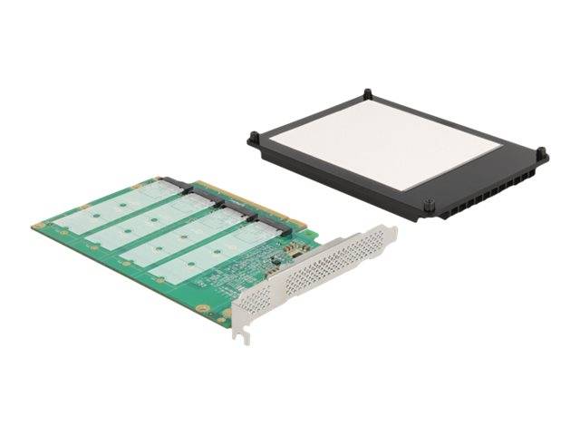 Delock PCI Express x16 Card to 4 x internal NVMe M.2 Key M
