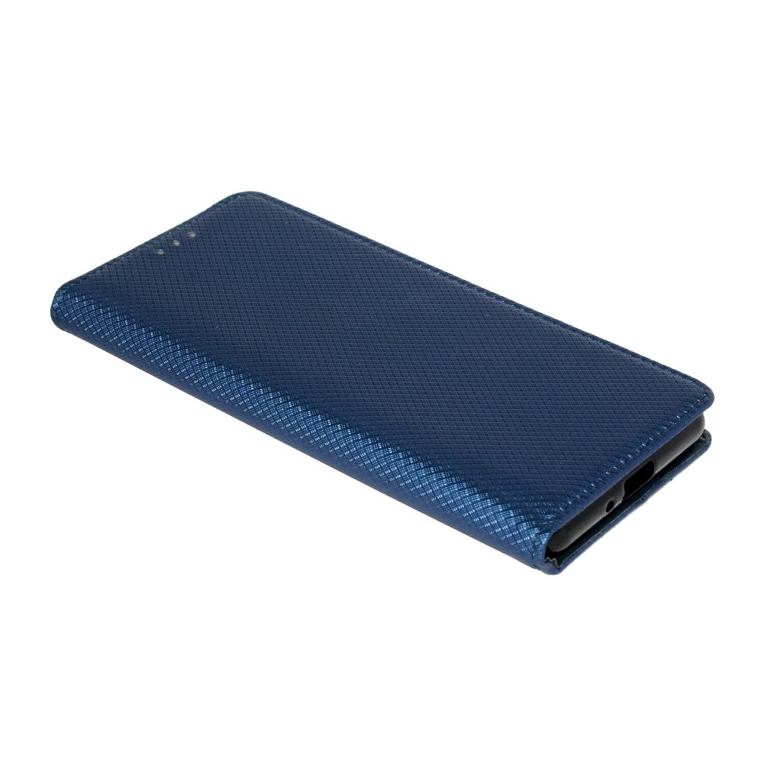 Elegante Buch-Tasche Hülle Smart Magnet kompatibel mit Sony Xperia 1 III Leder Optik Wallet Book-Style Cover Schale Blau