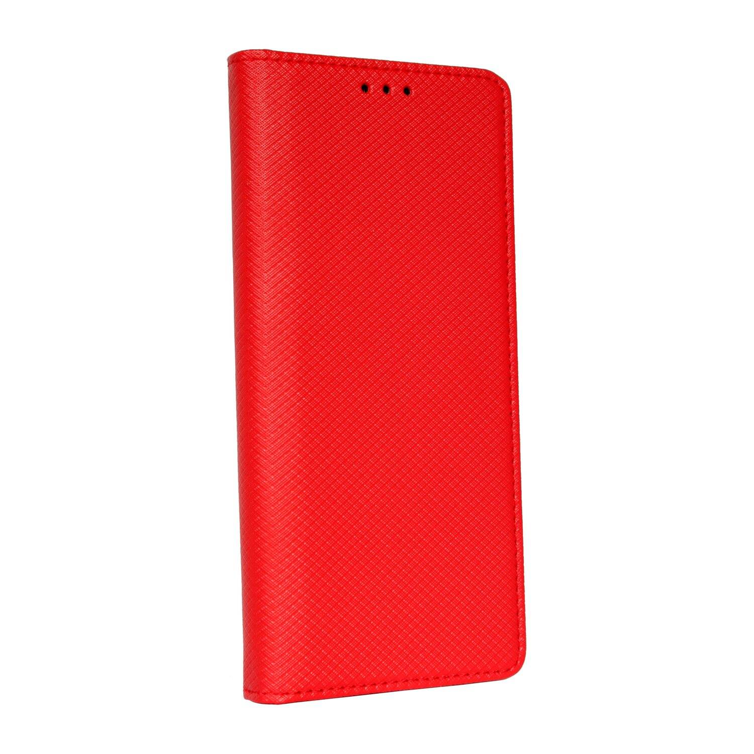Elegante Buch-Tasche Hülle Smart Magnet kompatibel mit Sony Xperia 10 III Leder Optik Wallet Book-Style Cover Schale Rot