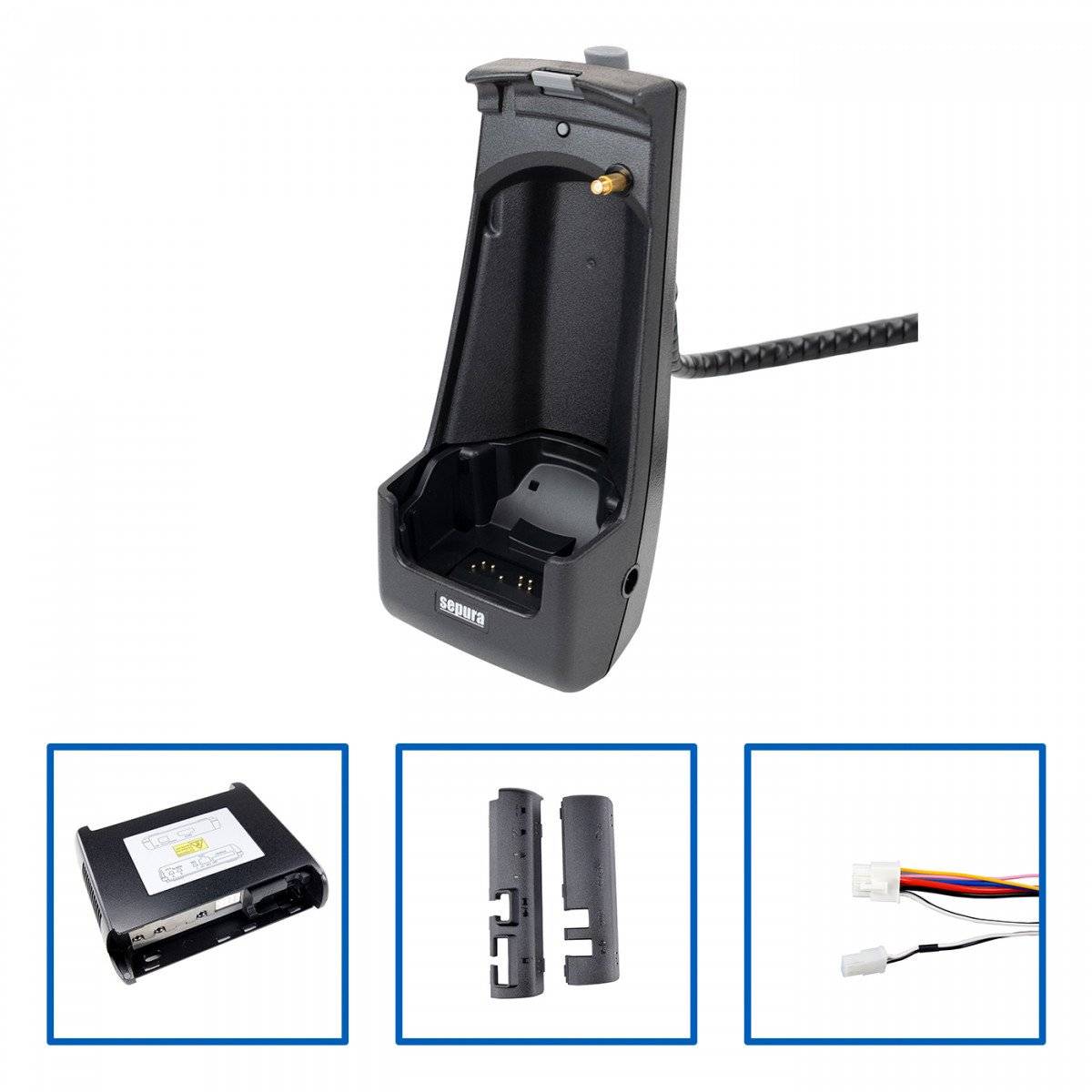 SEPURA Car-Kit Power+RF+EIU, Kfz-Ladehalterung aktiv 12V für SC20, PEI, OHNE Audiozubehör 300-01976 300-01976