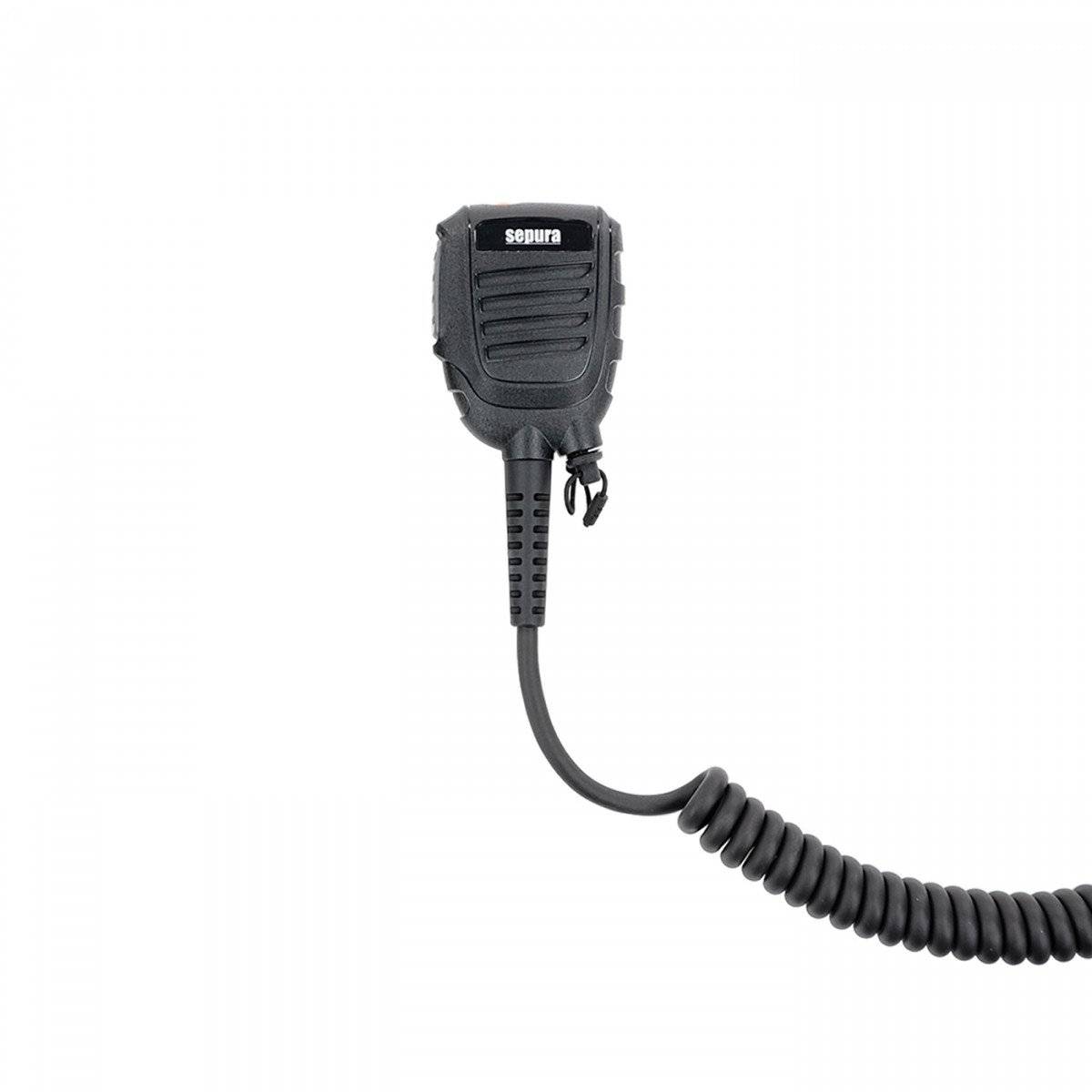 SEPURA Lautsprecher-Mikrofon mRSM mit Heavy-Duty Clip, IP67, PTT &amp; Notruf, für STP8/9000, SC20, SC21 300-01979