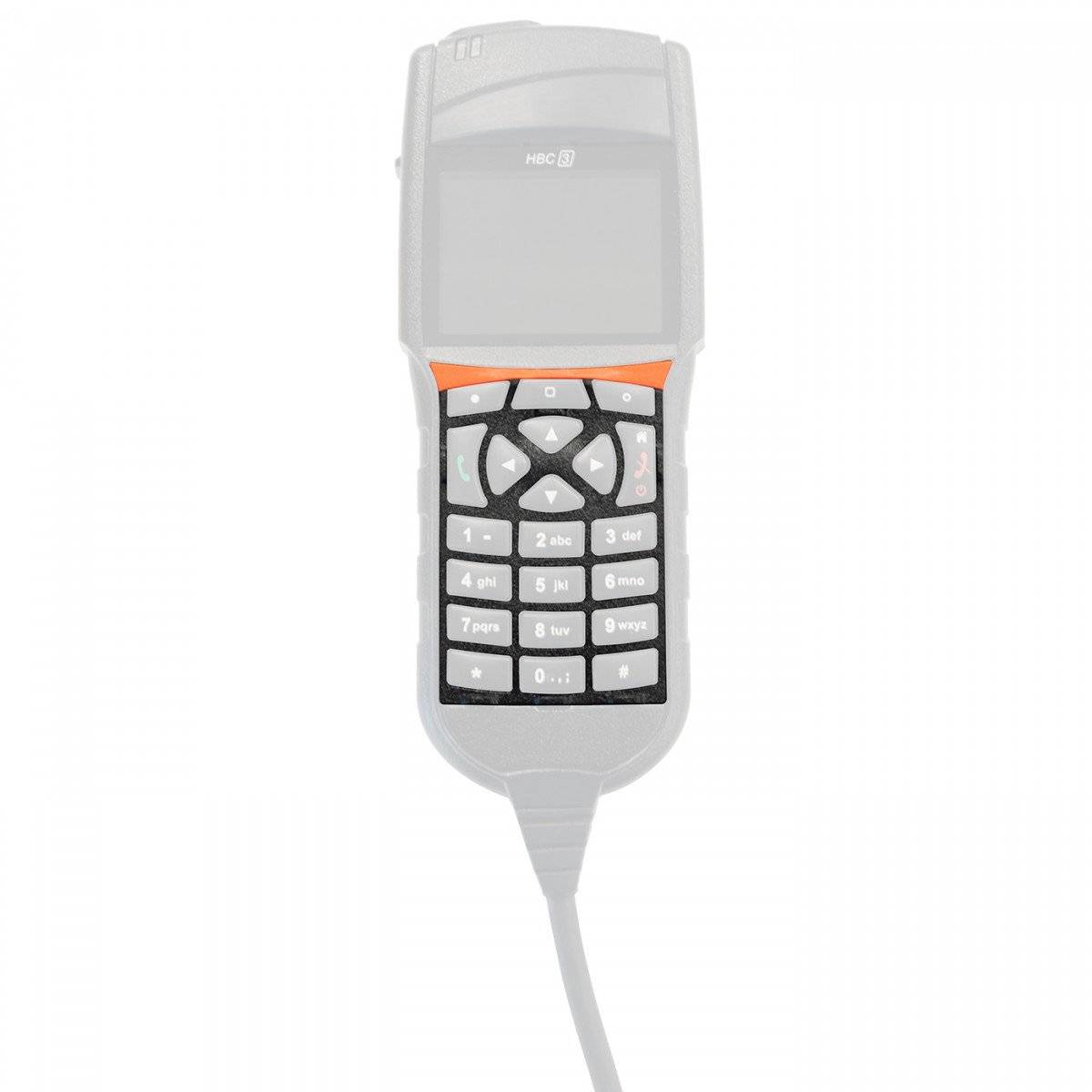 SEPURA Tastaturrahmen, mit orange fluoreszierender Leiste, für Sepura HBC3 700-00821 EINZELN