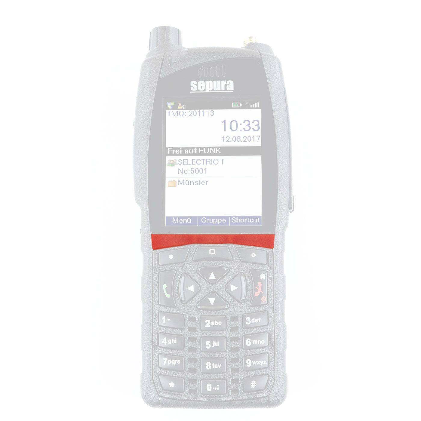 SEPURA Tastaturinlet-Leiste einzeln rot für SC20 700-00962 EINZELN