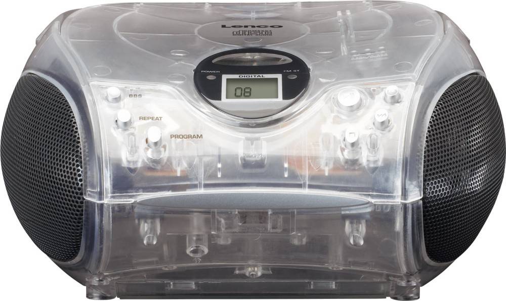 4 Stk. LENCO UKW-Radio m.CD SCD-24 transparent