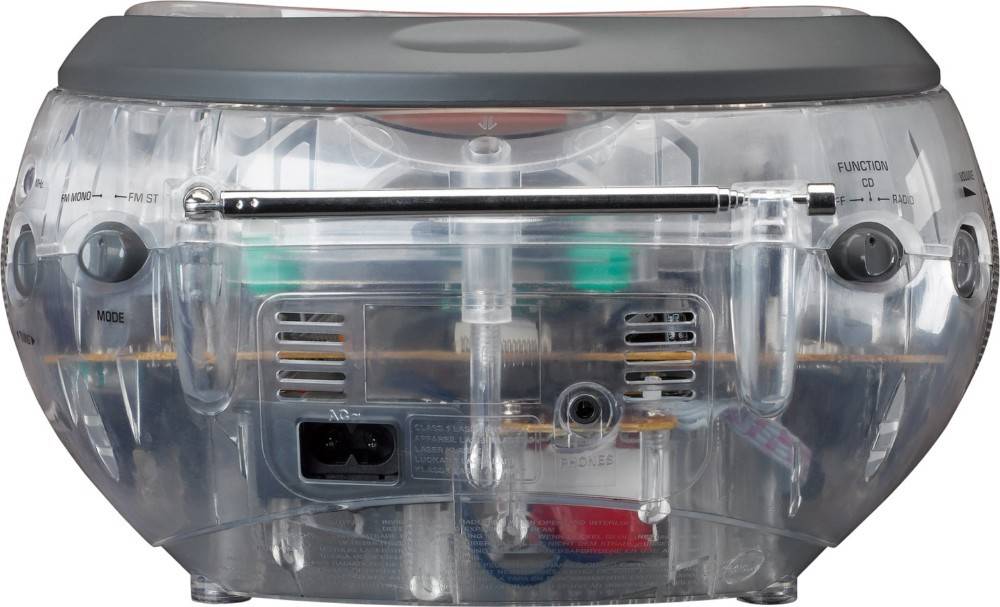 4 Stk. LENCO UKW-Radio m.CD SCD-24 transparent