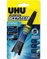 UHU Reparatur Klebstoff LED-Light Booster 3g, Flüssigkeit, Cyanacrylat-Klebstoff, Röhre, 3 g