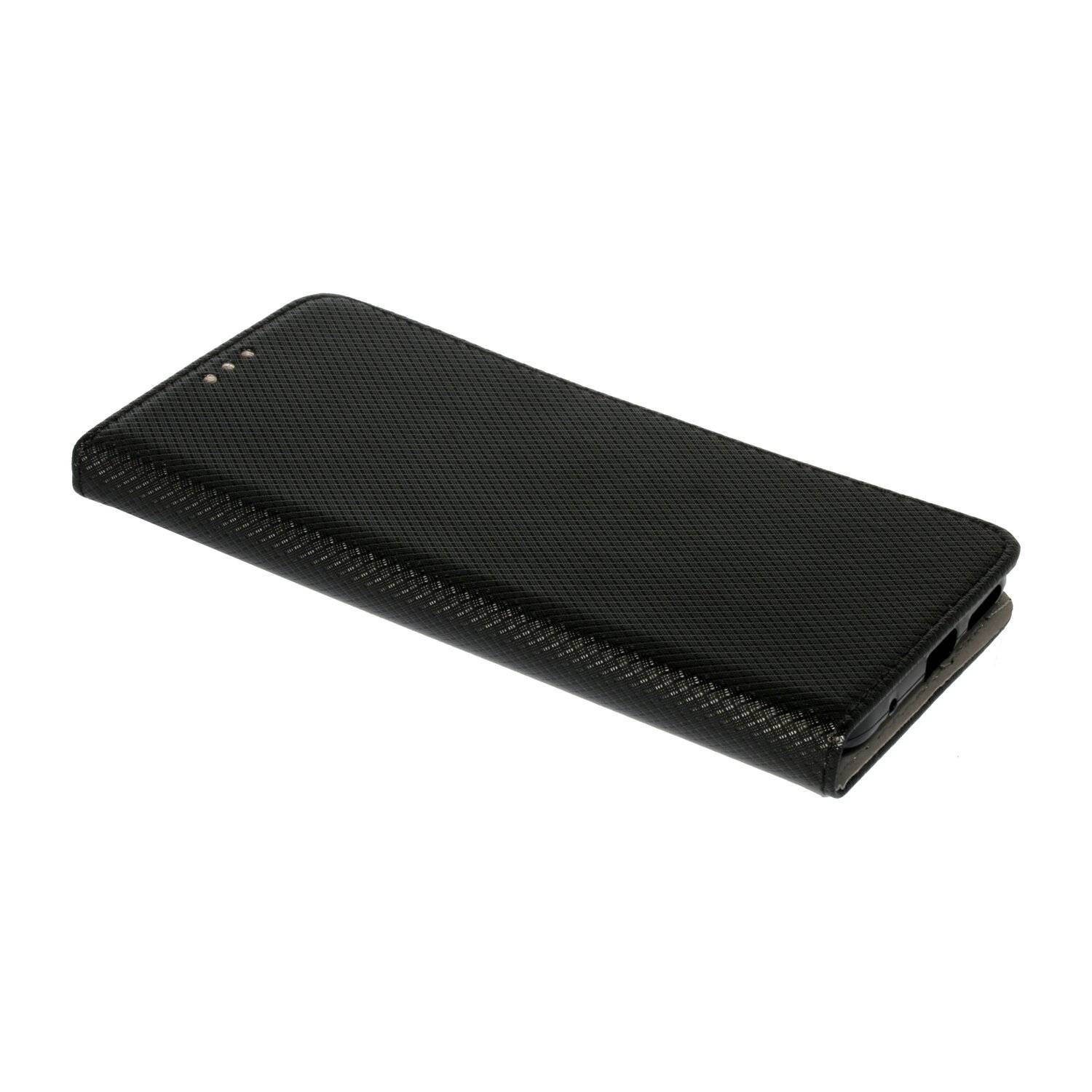 cofi1453® Elegante Buch-Tasche Hülle Smart Magnet kompatibel mit MOTOROLA MOTO G20 Leder Optik Wallet Book-Style Cover Schale in Schwarz