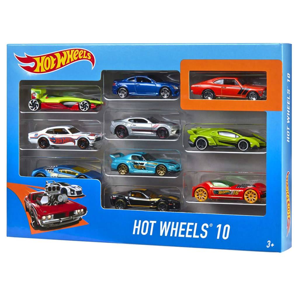 Hot Wheels Zehnteiliges Druckguss-Modellauto-Set 1:64 54886