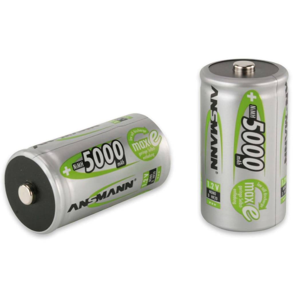 Ansmann Wiederaufladbare Batterien 2 Stk. Mono D HR20 5000 mAh 5030922