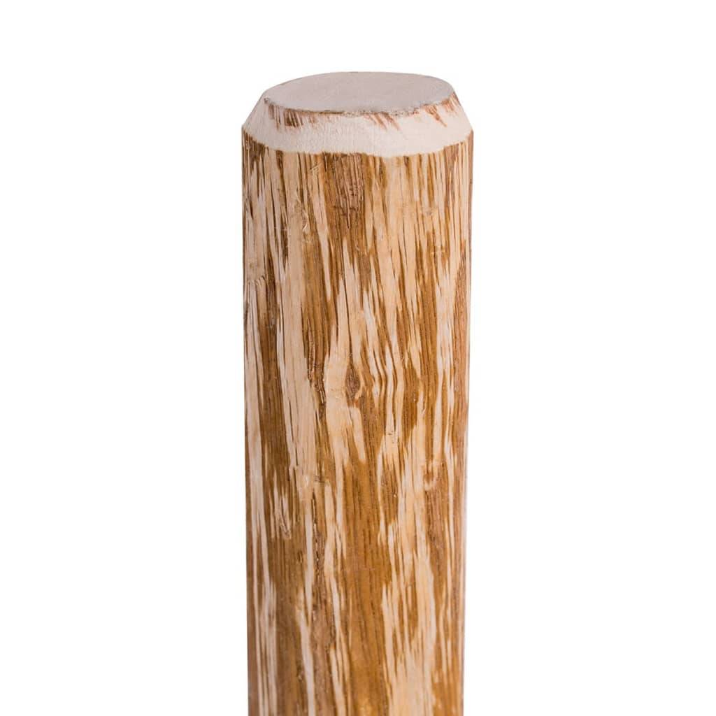 vidaXL Zaunpfosten mit Spitzen Enden 4 Stk. Haselholz 90 cm