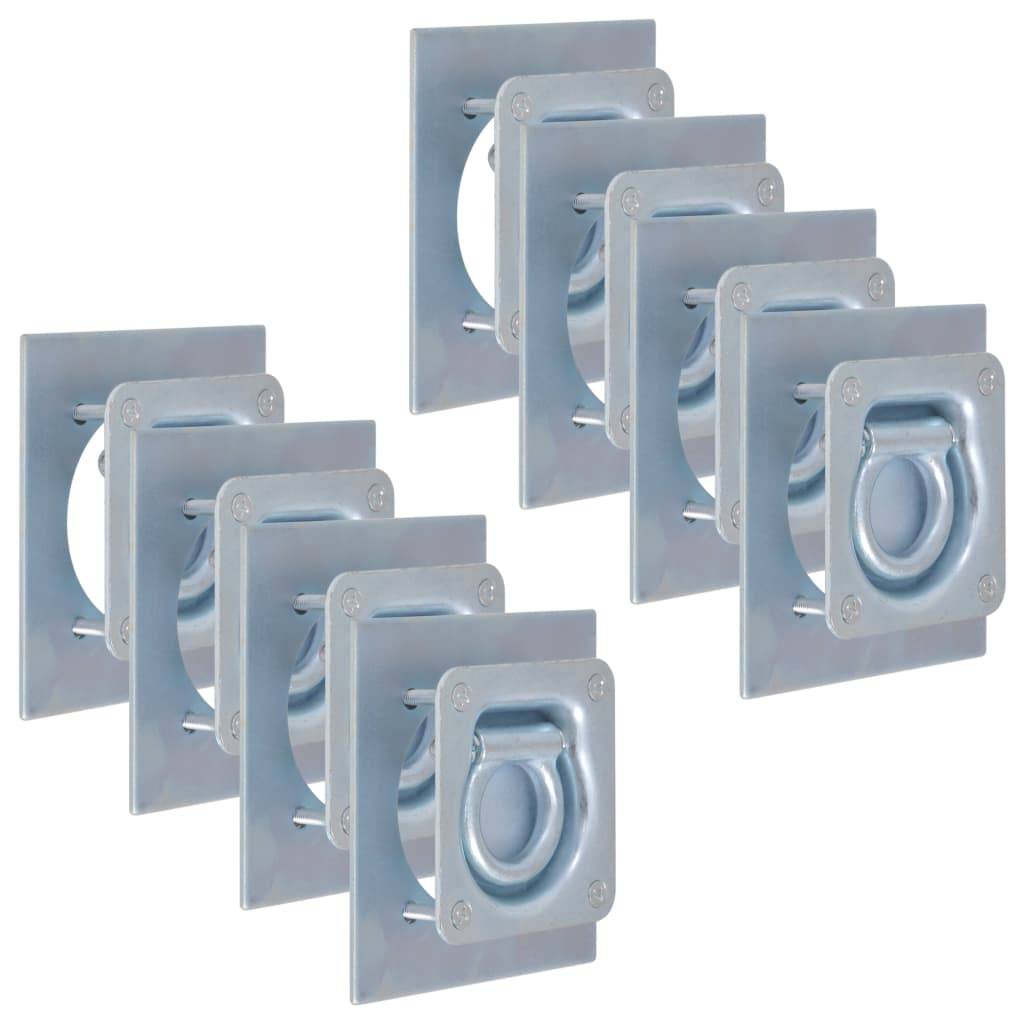 vidaXL Zurrösen für Anhänger 8 Stk. Verzinkter Stahl 2000 kg