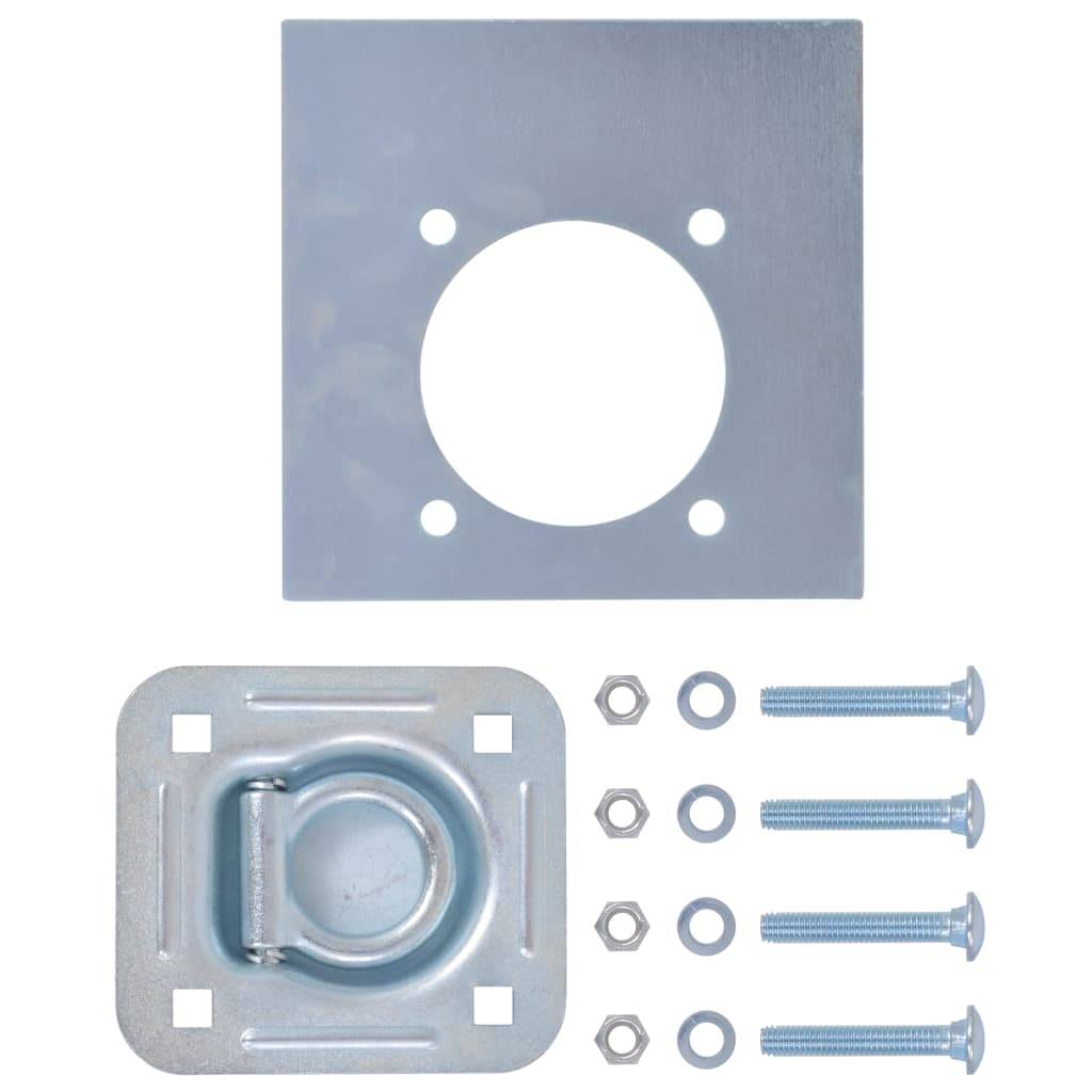 vidaXL Zurrösen für Anhänger 6 Stk. Verzinkter Stahl 2000 kg