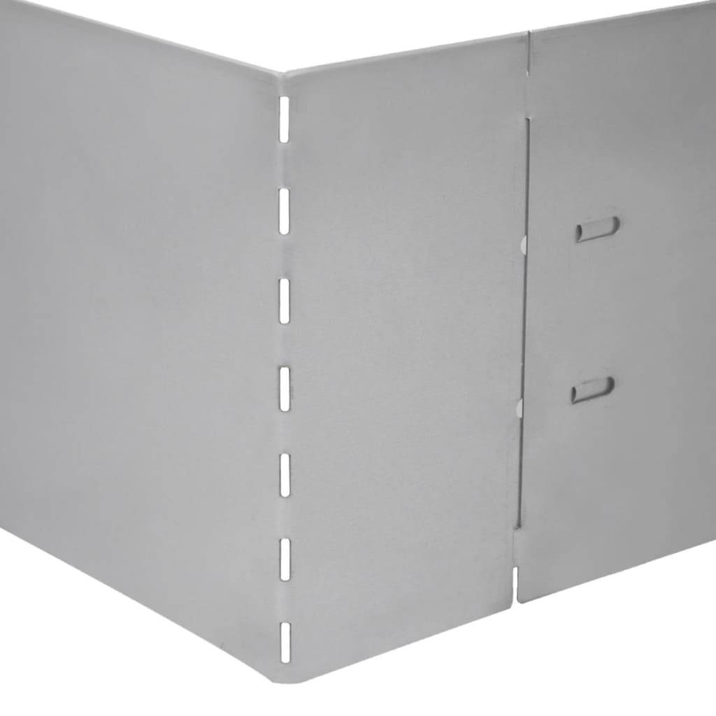 vidaXL Rasenkanten 20 Stk. Verzinkter Stahl 100 x 20 cm